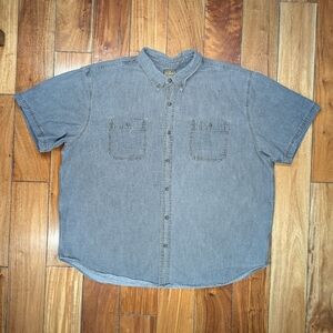 C.E. Schmidt Denim Short Sleeve Button Down (3X)